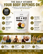 AT2A D3+K2 (MK7) Coconut Oil Softgels