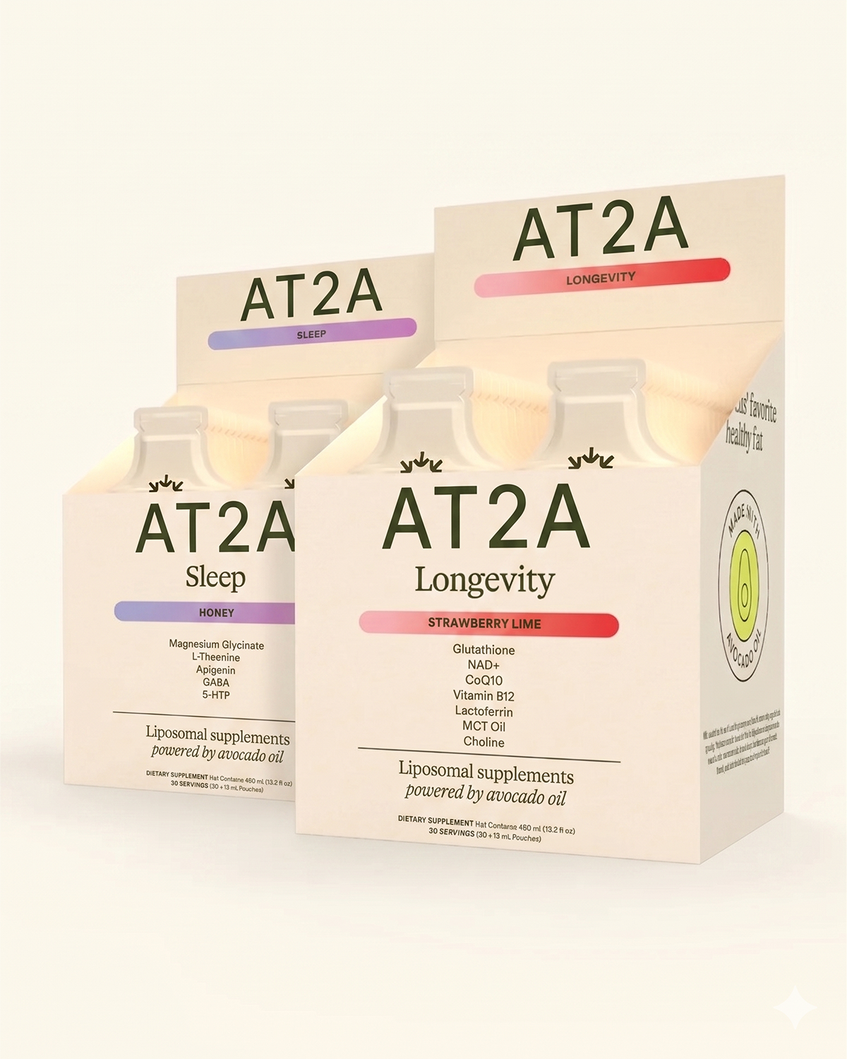 AT2A Longevity Strawberry + Sleep Bundle