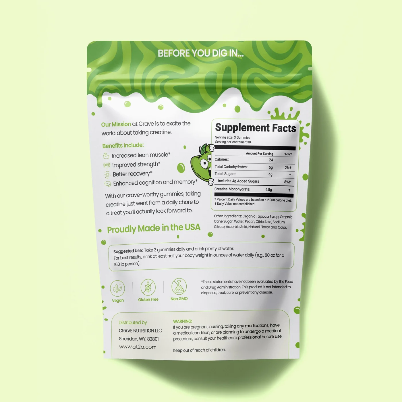 AT2A Creatine Monohydrate Gummies